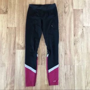 Champion Black and Red Zippered Leggings